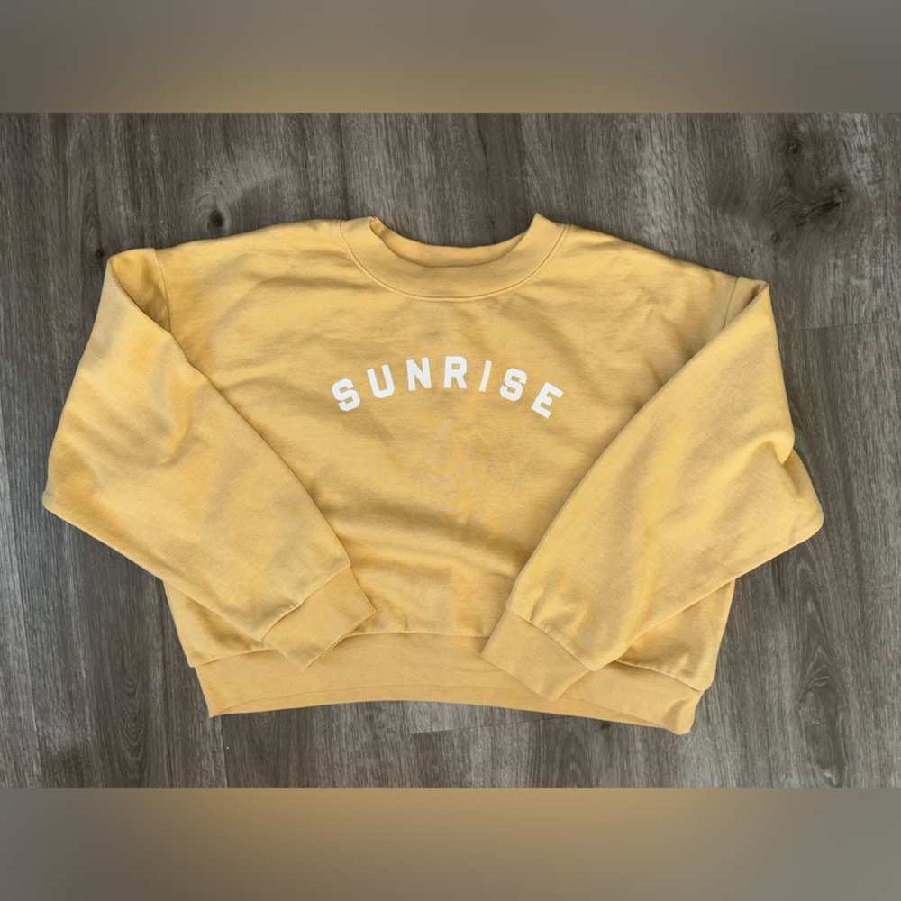 Billabong Sunrise Sunset cropped crewneck size large